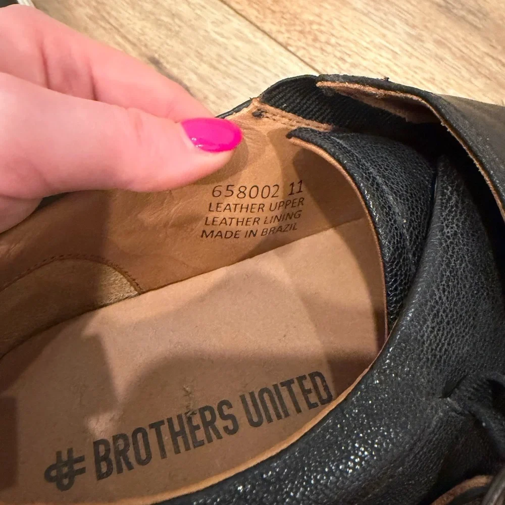 Brothers United Men's Leather Luxury Double Monk Slip-On Sneaker
